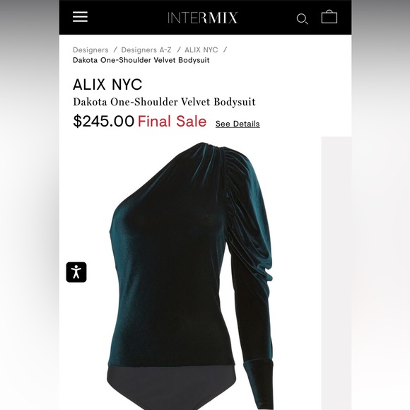 Alix NYC Dakota one shoulder bodysuit - Picture 13 of 13